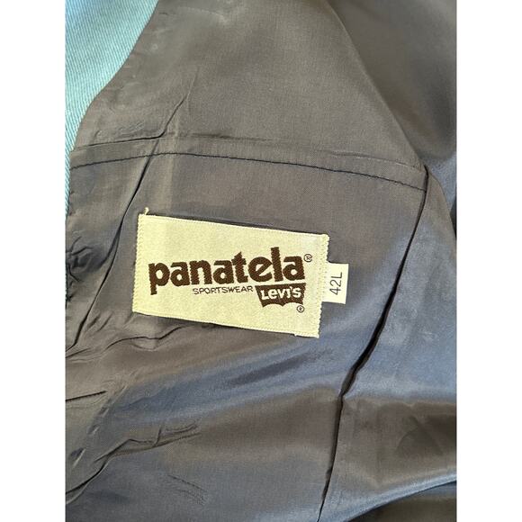 Vtg Panatela Levi's Western Denim Sport Coat Size 42L 70s Country - Picture 7 of 8